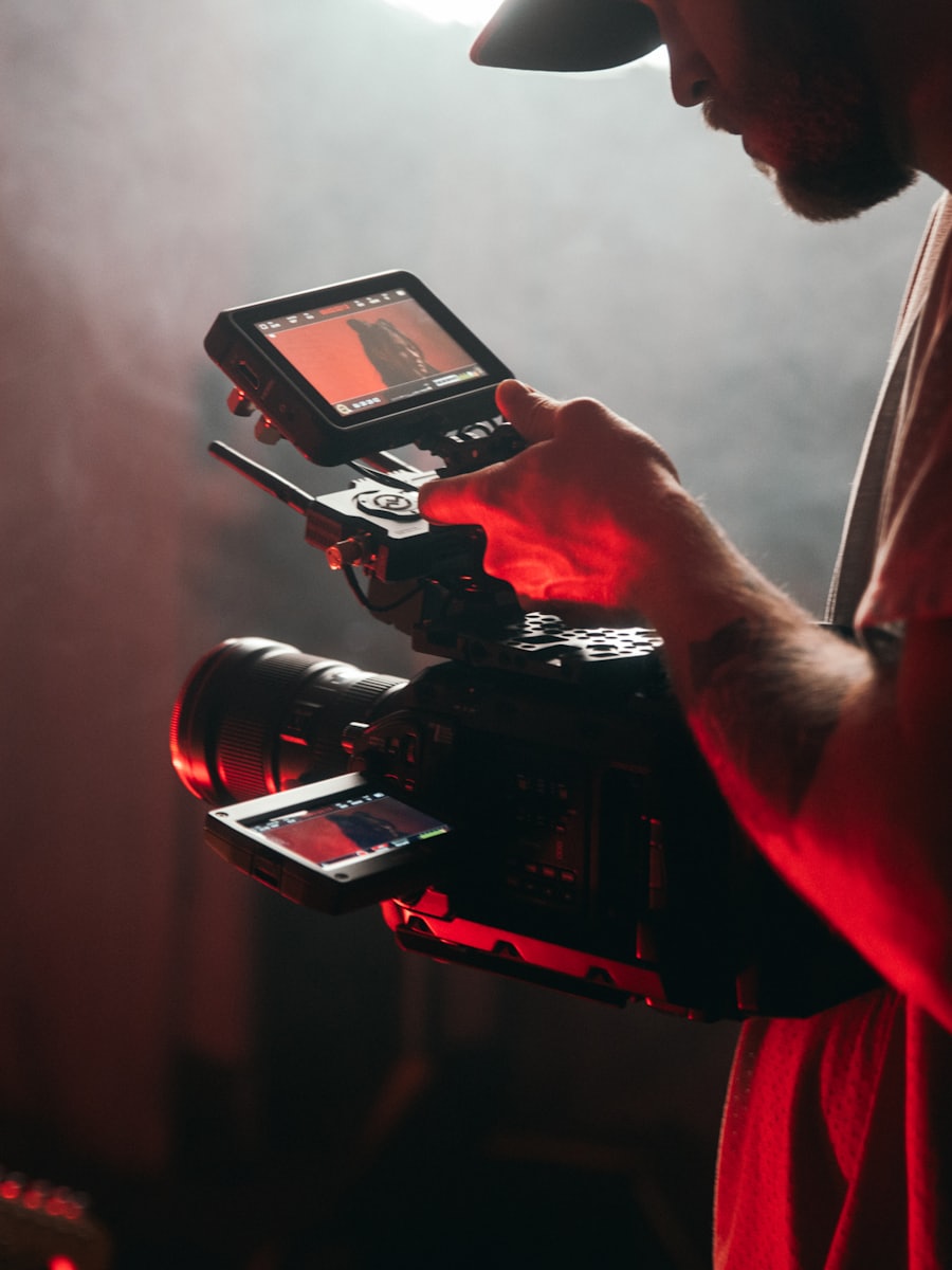 Creator with a camera